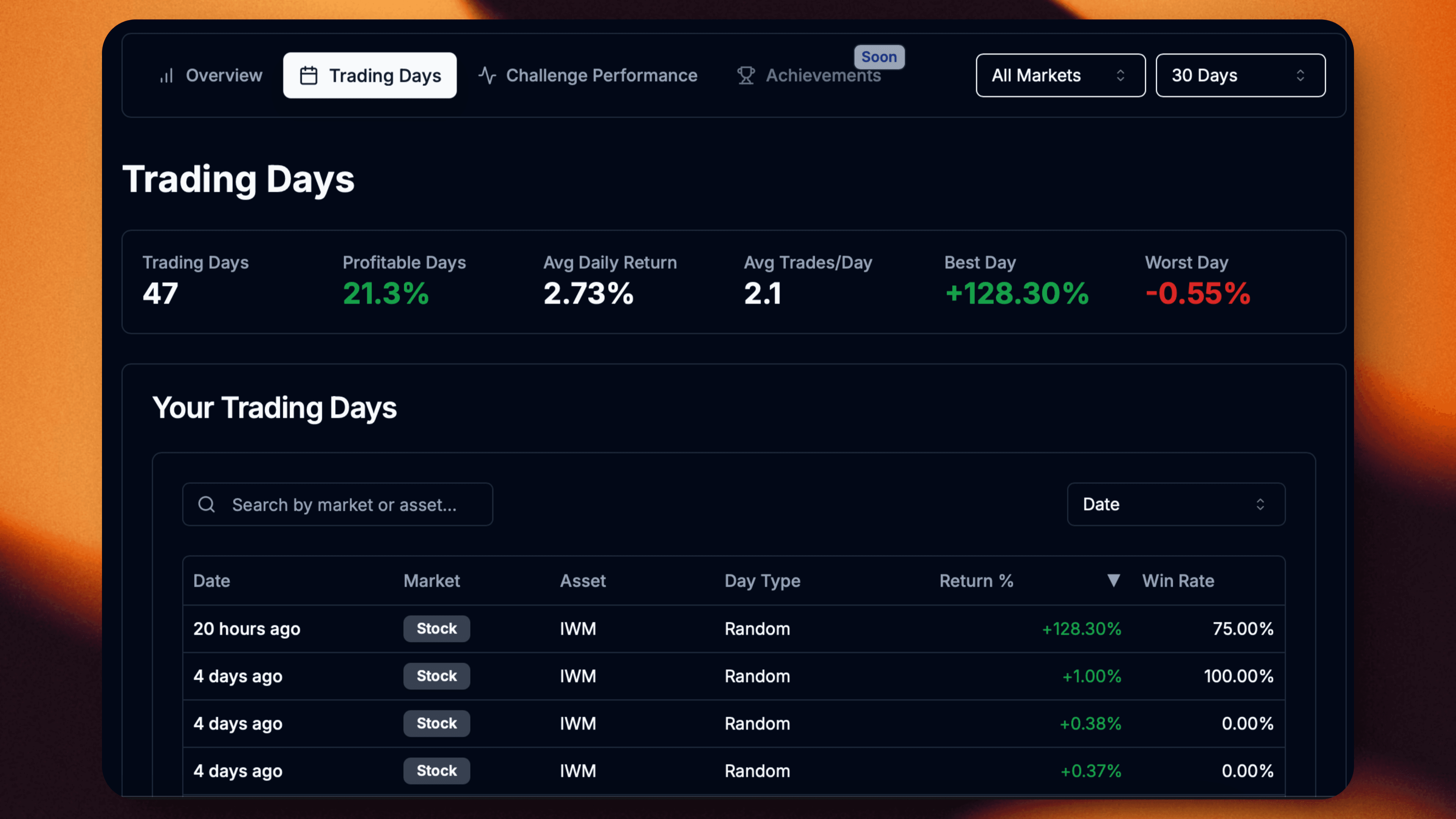 Home Page Preview (dark mode)