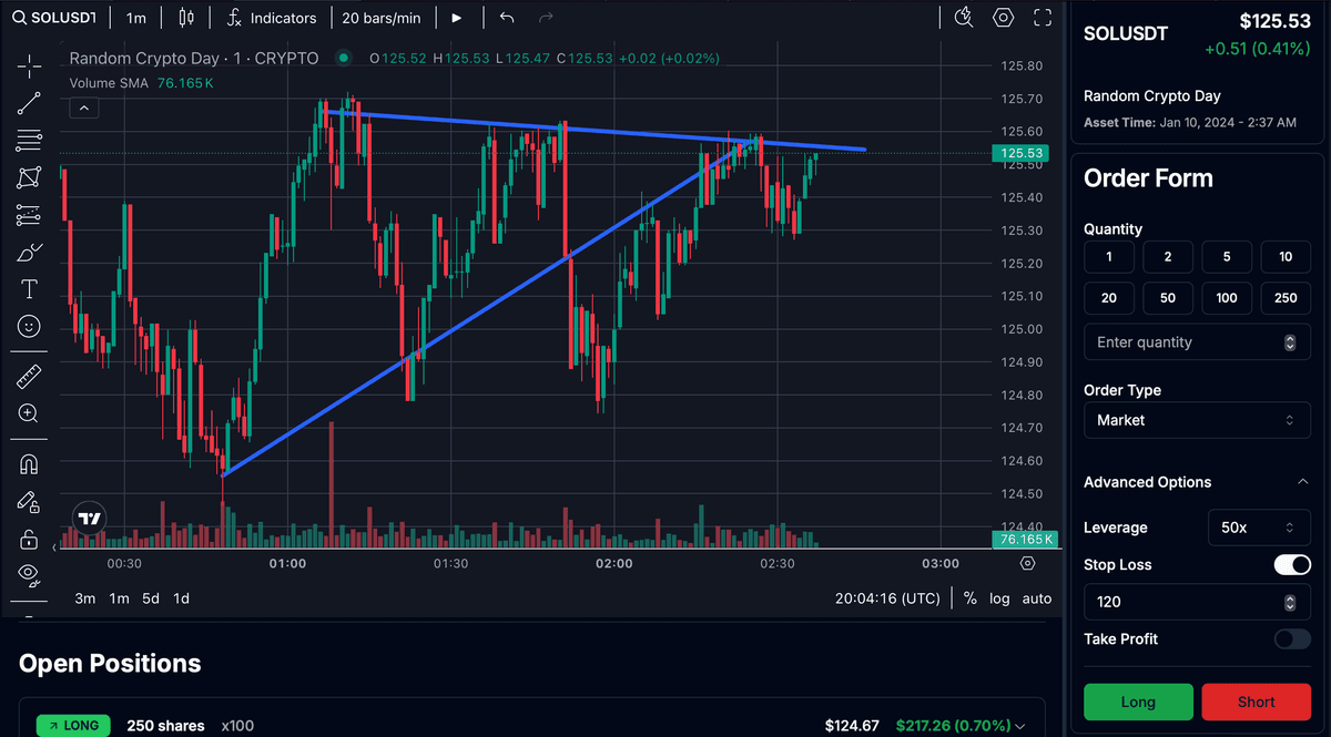 Trading Terminal Preview (dark mode)